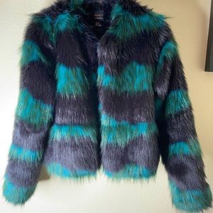 Faux fur coat